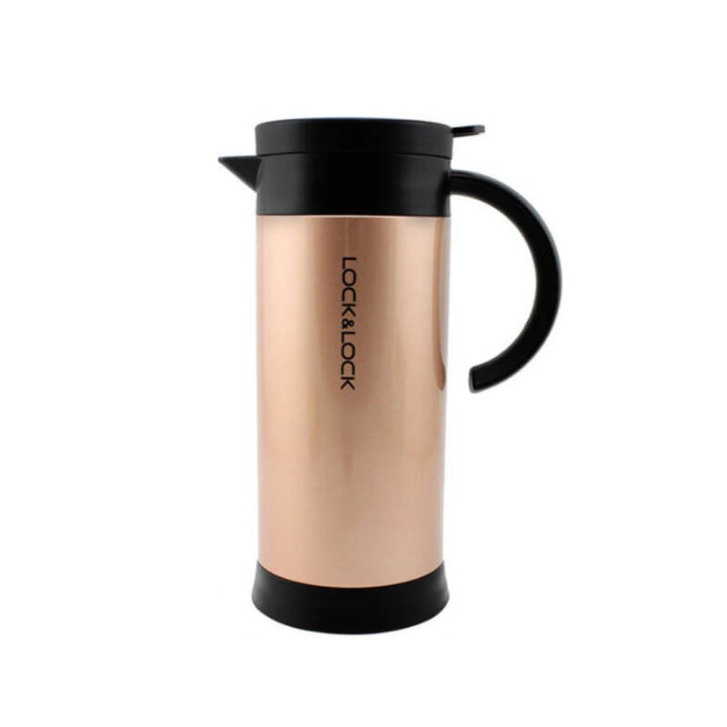 Bình Đựng Cà Phê LocknLock Penguin Bằng Thép Không Gỉ 1.0L - 2 màu (Vàng Hồng, Bạc) - LHC1444 image number null